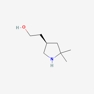 (3R)-5,5-Dimethyl-3-pyrrolidineethanol