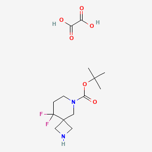 Tert-butyl 9,9-difluoro-2,6-diazaspiro[3.5]nonane-6-carboxylate oxalate