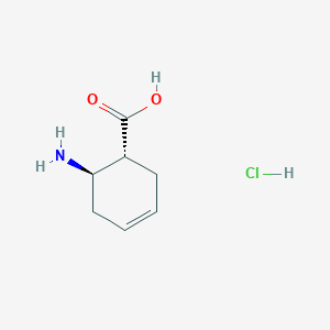 trans-6-Aminocyclohex-3-ene-1-carboxylic acid;hydrochloride