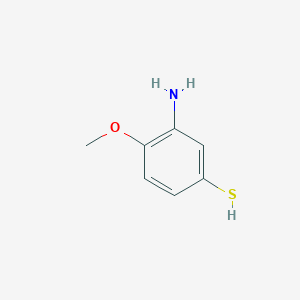 molecular formula C7H9NOS B13919241 3-Amino-4-methoxybenzenethiol 