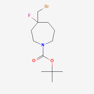 Tert-butyl 4-(bromomethyl)-4-fluoroazepane-1-carboxylate