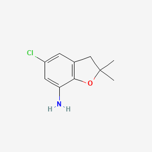 5-Chloro-2,2-dimethyl-2,3-dihydro-1-benzofuran-7-amine