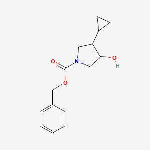 Benzyl 3-cyclopropyl-4-hydroxypyrrolidine-1-carboxylate