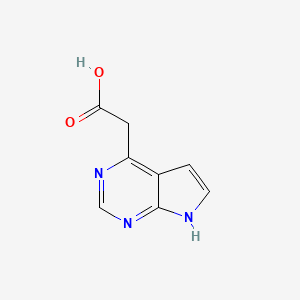 7h-Pyrrolo[2,3-d]pyrimidine-4-acetic acid