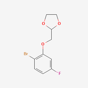 2-(2-Bromo-5-fluoro-phenoxy)methyl-1,3-dioxolane