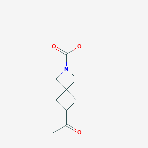 molecular formula C13H21NO3 B13919459 Tert-butyl 6-acetyl-2-azaspiro[3.3]heptane-2-carboxylate 