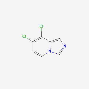 molecular formula C7H4Cl2N2 B13919497 7,8-Dichloroimidazo[1,5-A]pyridine 