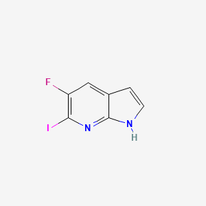 molecular formula C7H4FIN2 B1391952 5-氟-6-碘-1H-吡咯并[2,3-b]吡啶 CAS No. 1228665-63-1