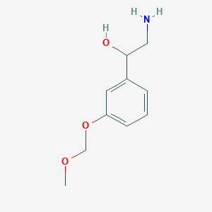 molecular formula C10H15NO3 B13919527 2-Amino-1-[3-(methoxymethoxy)phenyl]ethanol 