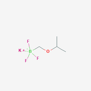 molecular formula C4H9BF3KO B1391953 Potassium trifluoro[(propan-2-yloxy)methyl]boranuide CAS No. 1394048-67-9