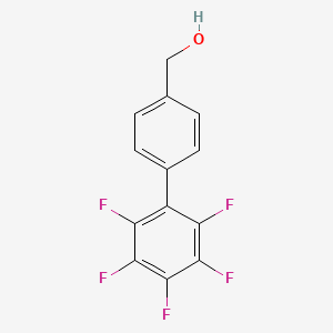 molecular formula C13H7F5O B13919587 (2',3',4',5',6'-Pentafluoro-biphenyl-4-yl)-methanol 