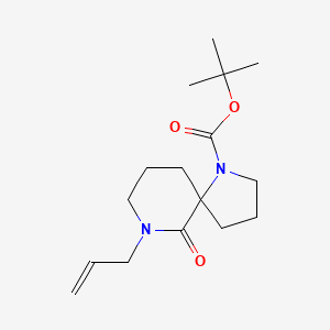 molecular formula C16H26N2O3 B13919613 1,7-Diazaspiro[4.5]decane-1-carboxylic acid, 6-oxo-7-(2-propen-1-YL)-, 1,1-dimethylethyl ester 