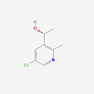 molecular formula C8H10ClNO B13919619 (R)-1-(5-Chloro-2-methylpyridin-3-yl)ethan-1-ol 