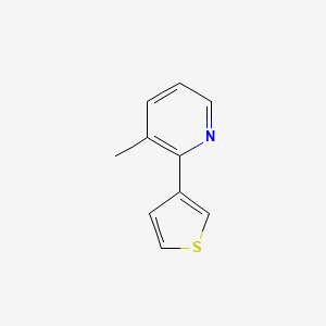 molecular formula C10H9NS B1391962 3-甲基-2-(3-噻吩基)吡啶 CAS No. 56421-80-8