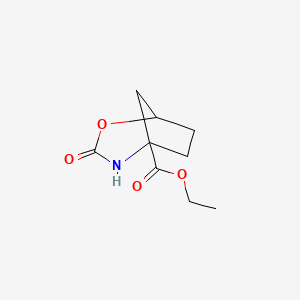 molecular formula C9H13NO4 B13919647 Ethyl 3-oxo-2-oxa-4-azabicyclo[3.2.1]octane-5-carboxylate 