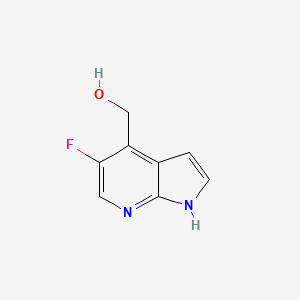 molecular formula C8H7FN2O B1391966 (5-氟-1H-吡咯并[2,3-b]吡啶-4-基)甲醇 CAS No. 1246088-53-8