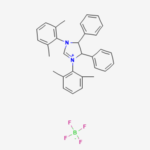 molecular formula C31H31BF4N2 B13919677 (4S,5S)-1,3-Bis(2,6-dimethylphenyl)-4,5-diphenyl-4,5-dihydro-1H-imidazol-3-ium tetrafluoroborate 