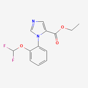 Ethyl 3-[2-(difluoromethoxy)phenyl]imidazole-4-carboxylate