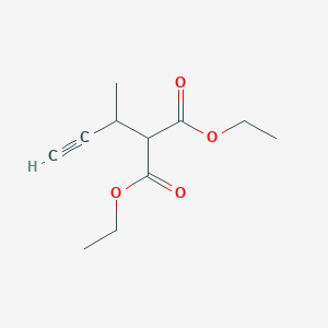 molecular formula C11H16O4 B13919765 Diethyl but-3-yn-2-ylpropanedioate 