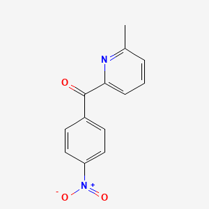 molecular formula C13H10N2O3 B1391977 6-Methyl-2-(4-nitrobenzoyl)pyridine CAS No. 1187166-02-4