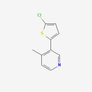 molecular formula C10H8ClNS B1391979 3-(5-Chloro-2-thienyl)-4-methylpyridine CAS No. 1187169-93-2