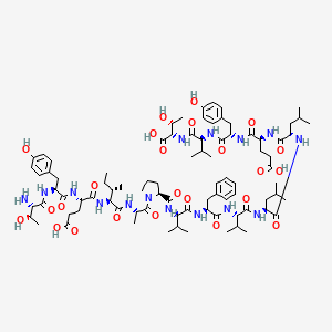 molecular formula C86H129N15O24 B13919816 H-Thr-Tyr-Glu-Ile-Ala-Pro-Val-Phe-Val-Leu-Leu-Glu-Tyr-Val-Thr-OH 