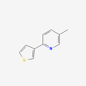 molecular formula C10H9NS B1391982 5-Methyl-2-(3-thienyl)pyridine CAS No. 56421-82-0