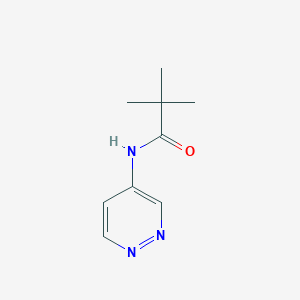 molecular formula C9H13N3O B13919835 Propanamide, 2,2-dimethyl-N-4-pyridazinyl- CAS No. 169050-20-8