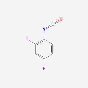 molecular formula C7H3FINO B13919859 4-Fluoro-2-iodophenylisocyanate 