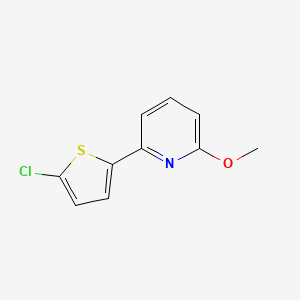 molecular formula C10H8ClNOS B1391991 2-(5-氯-2-噻吩基)-6-甲氧基吡啶 CAS No. 1187168-49-5