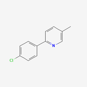 molecular formula C12H10ClN B1391992 2-(4-Chlorophenyl)-5-methylpyridine CAS No. 34123-86-9