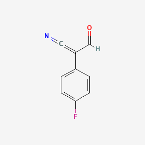 [2-(4-Fluorophenyl)-3-oxoprop-1-enylidene]azanide