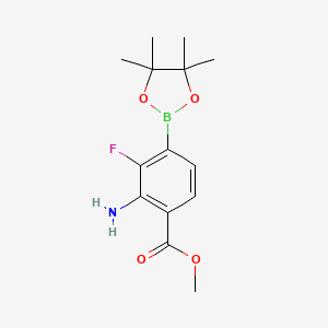 Methyl 2-amino-3-fluoro-4-(4,4,5,5-tetramethyl-1,3,2-dioxaborolan-2-yl)benzoate