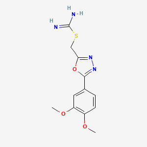 [5-(3,4-Dimethoxyphenyl)-1,3,4-oxadiazol-2-yl]methyl carbamimidothioate