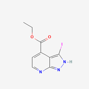 Ethyl 3-iodo-1H-pyrazolo[3,4-b]pyridine-4-carboxylate