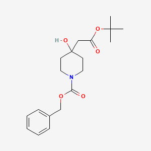 Benzyl 4-[2-(tert-butoxy)-2-oxoethyl]-4-hydroxypiperidine-1-carboxylate