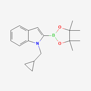 1-(Cyclopropylmethyl)-2-(4,4,5,5-tetramethyl-1,3,2-dioxaborolan-2-yl)indole