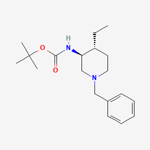 Tert-butyl N-[(3S,4R)-1-benzyl-4-ethyl-3-piperidyl]carbamate