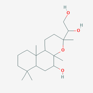 1-(5-hydroxy-3,4a,7,7,10a-pentamethyl-2,5,6,6a,8,9,10,10b-octahydro-1H-benzo[f]chromen-3-yl)ethane-1,2-diol