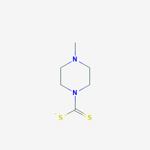 molecular formula C6H11N2S2- B13920161 4-Methylpiperazine-1-carbodithioate 