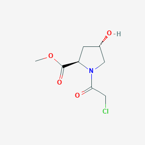 molecular formula C8H12ClNO4 B13920185 methyl (2R,4S)-1-(2-chloroacetyl)-4-hydroxypyrrolidine-2-carboxylate 