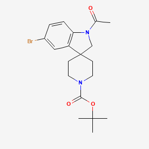 tert-Butyl 1-acetyl-5-bromospiro[indoline-3,4'-piperidine]-1'-carboxylate