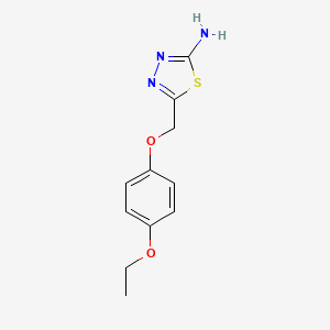 5-((4-Ethoxyphenoxy)methyl)-1,3,4-thiadiazol-2-amine