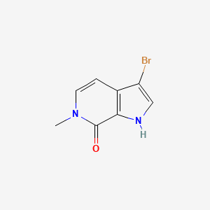 molecular formula C8H7BrN2O B13920392 3-bromo-6-methyl-1H-pyrrolo[2,3-c]pyridin-7-one 