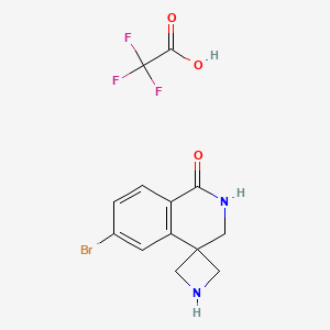 6-Bromospiro[2,3-dihydroisoquinoline-4,3'-azetidine]-1-one;2,2,2-trifluoroacetic acid