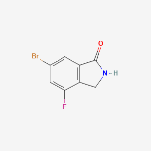 molecular formula C8H5BrFNO B13920412 6-Bromo-4-fluoroisoindolin-1-one 