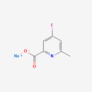 molecular formula C7H5FNNaO2 B13920428 Sodium 4-fluoro-6-methylpicolinate 