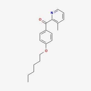 molecular formula C19H23NO2 B1392057 2-(4-己氧基苯甲酰)-3-甲基吡啶 CAS No. 1187167-33-4