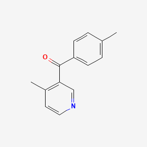 B1392062 3-(4-Methylbenzoyl)-4-methylpyridine CAS No. 1187171-89-6