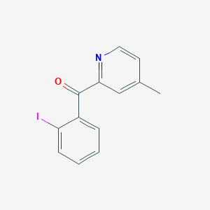 B1392094 2-(2-Iodobenzoyl)-4-methylpyridine CAS No. 1187163-85-4
